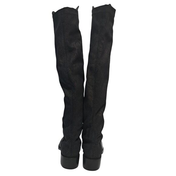 Sesto Meucci Leather Riding Slouchy Knee High Phyton Print Gothic Boots Size 7 - Picture 4 of 15